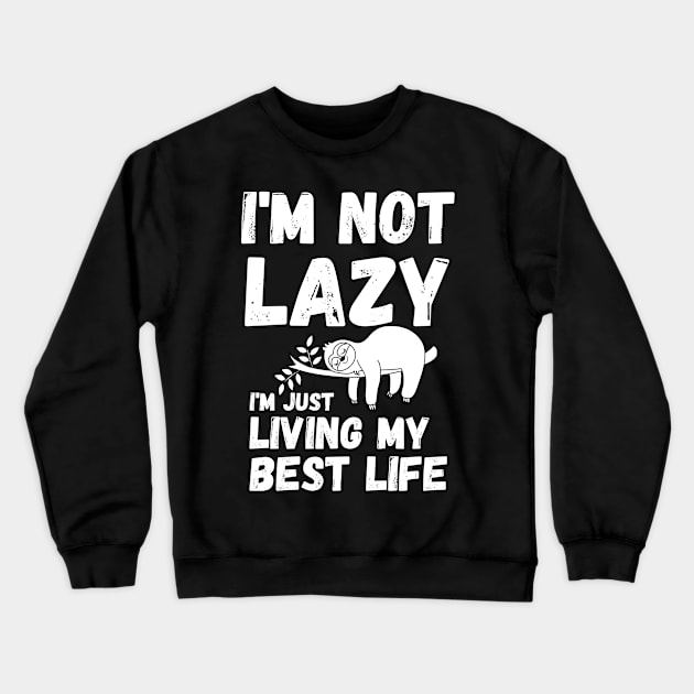 energy saving mode - I'm not lazy - sarcastic saying Crewneck Sweatshirt by mo_allashram